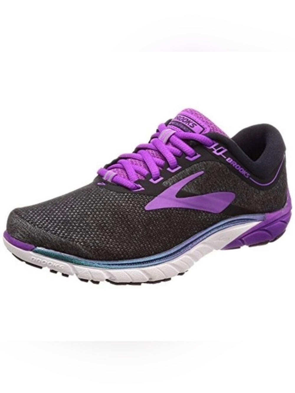 Brooks PureCadence 7 Women's Black/Purple Multicolored SIZE 7.5 EUC